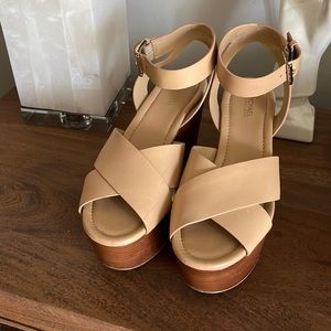 Michael kors platform wedge